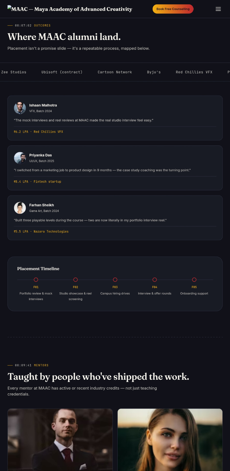 The redesigned site, live